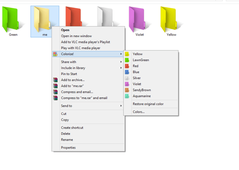 change windows folder color windows