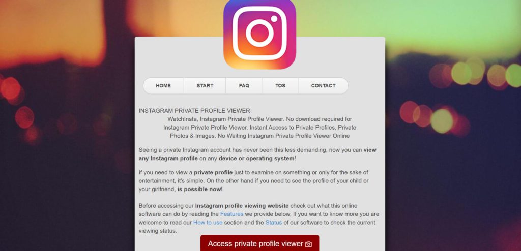how to view private instagram profiles no survey