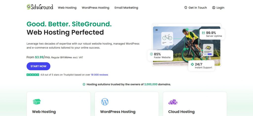 Site Ground WordPress Hosting