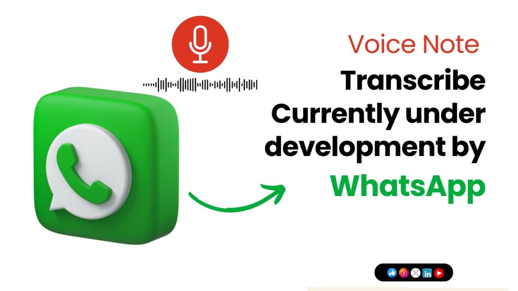 Voice Note Transcribe Currently under development by WhatsApp