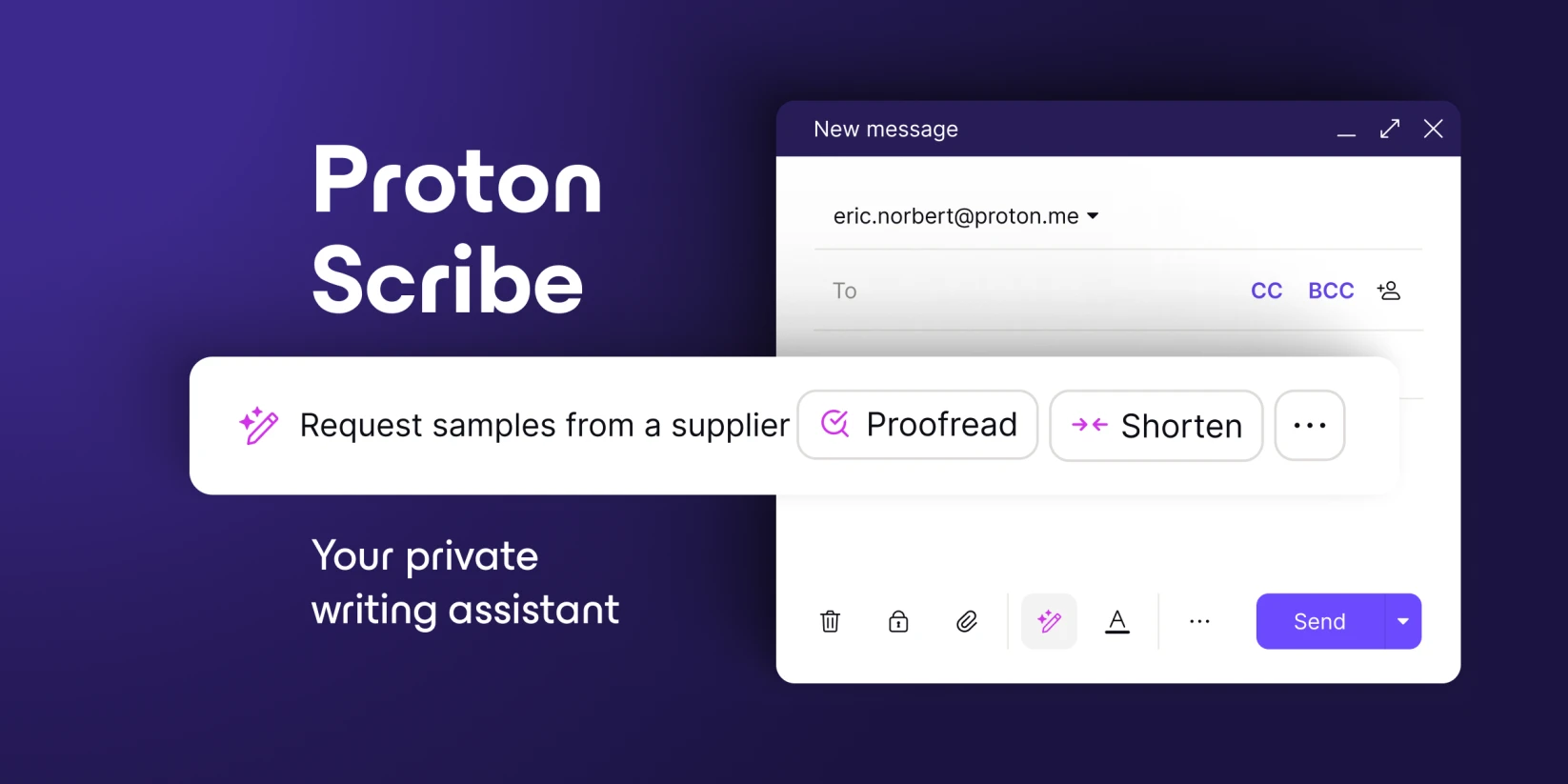 Proton Scribe: Private Writing Assistant by Proton 