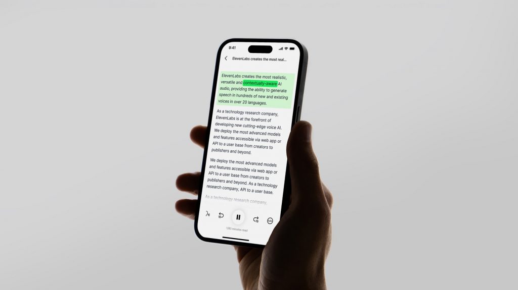 ElevenLabs Reader App: Text-to-Speech App Global Release