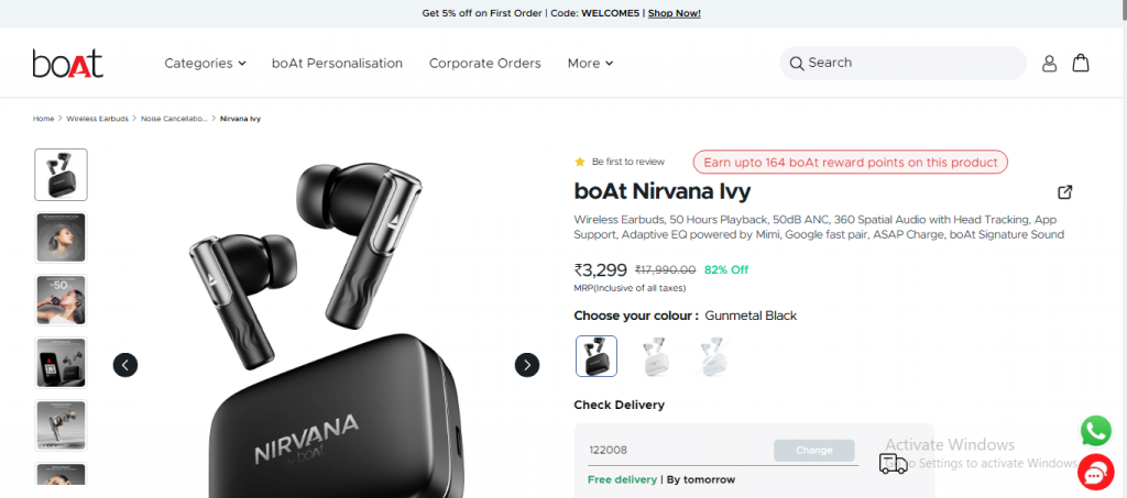 boAt Nirvana Ivy With 360 Spatial Audio Has Been Launched