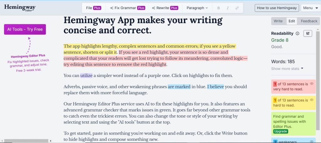 seo content writing tools